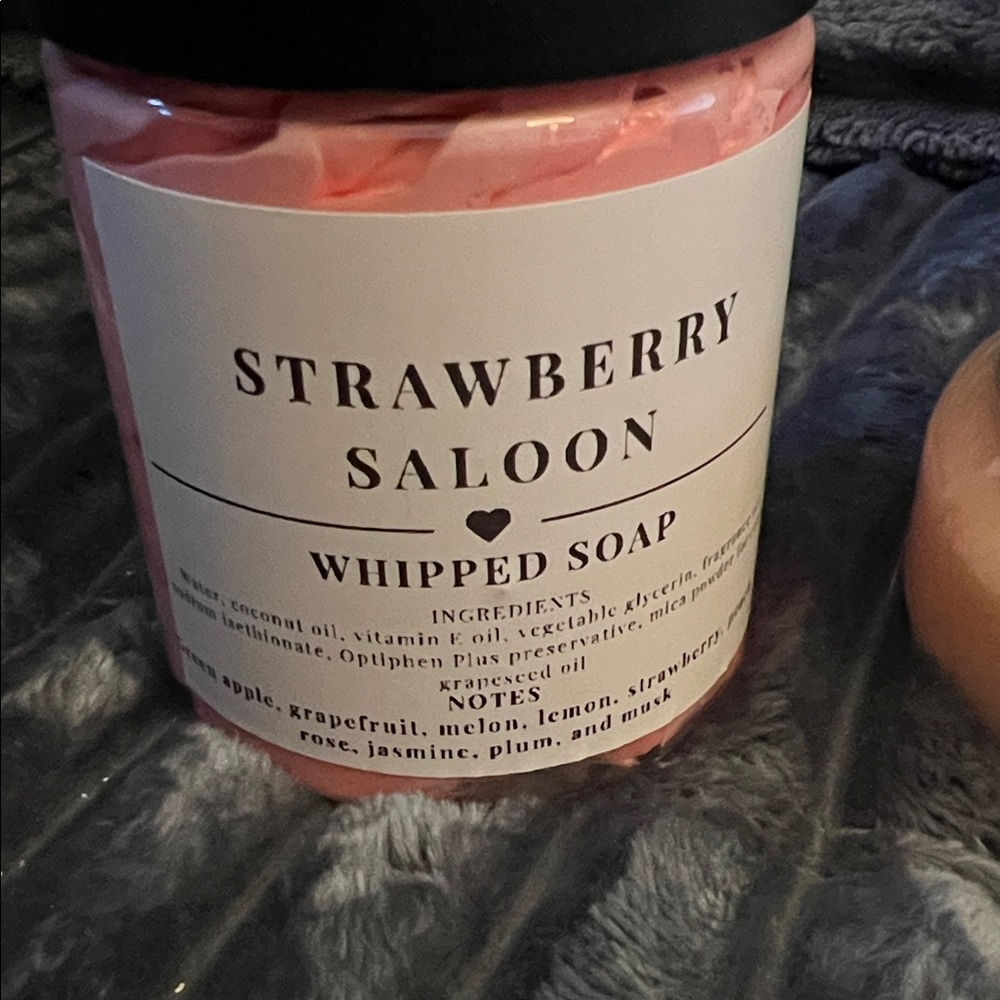 Whipped Soap and Sugar Scrub Duo - Pink and Tan - Picture 2 of 4